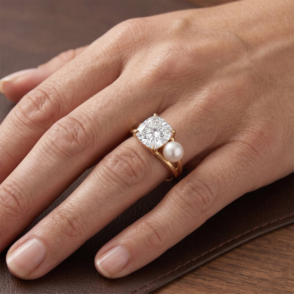 Diamante Fine Anello Solitario – Oro Giallo 14K 2 carati