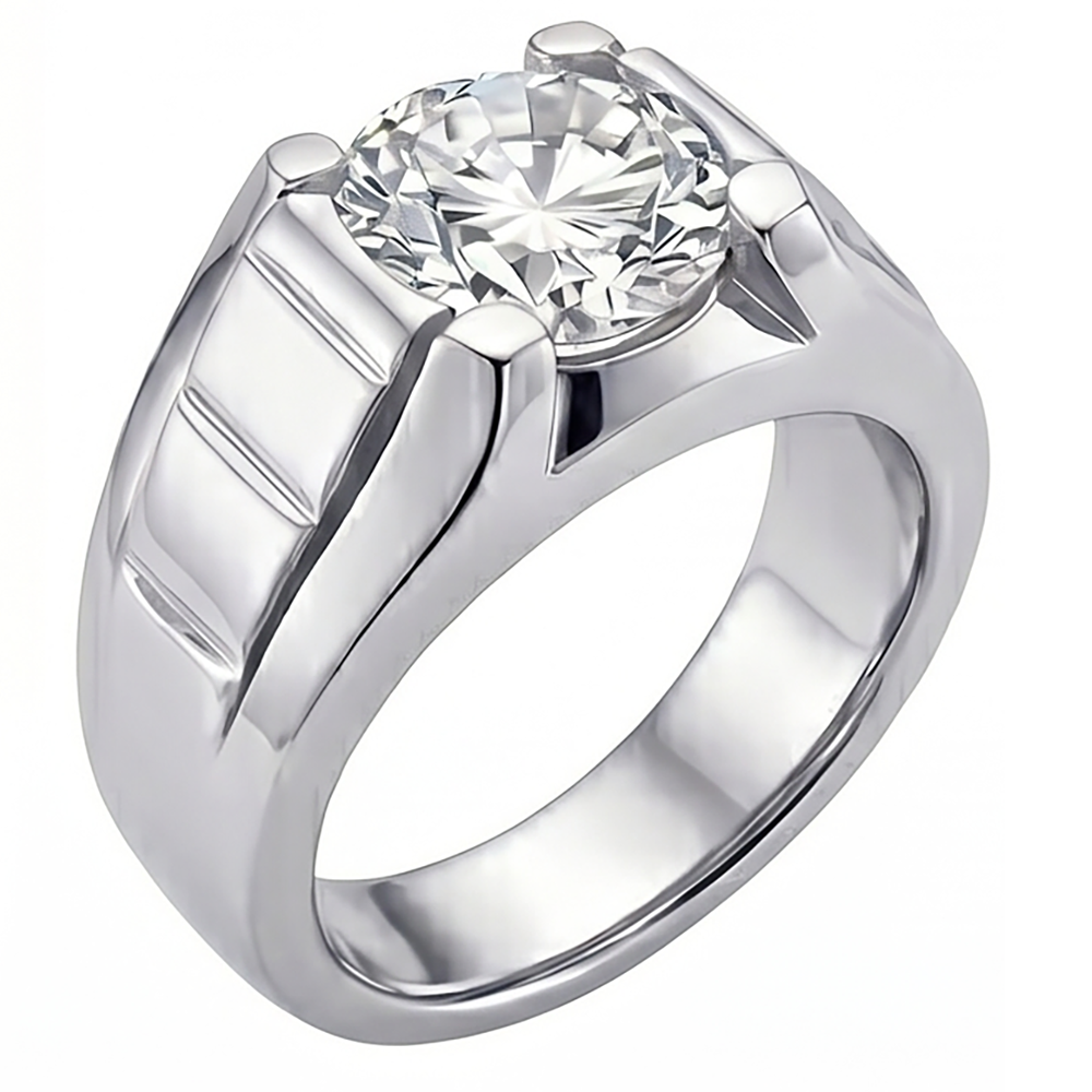 Diamante Fine Anello Uomo fatto a mano 2 carati di HarryChadEnt