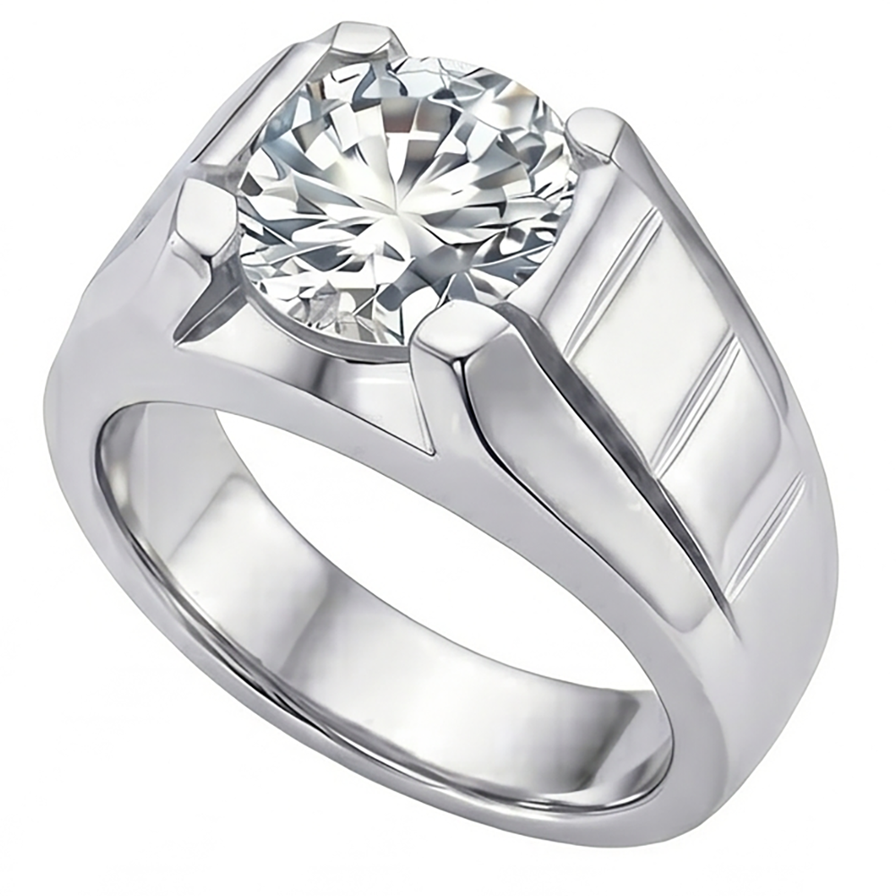 Diamante Fine Anello Uomo fatto a mano 2 carati di HarryChadEnt