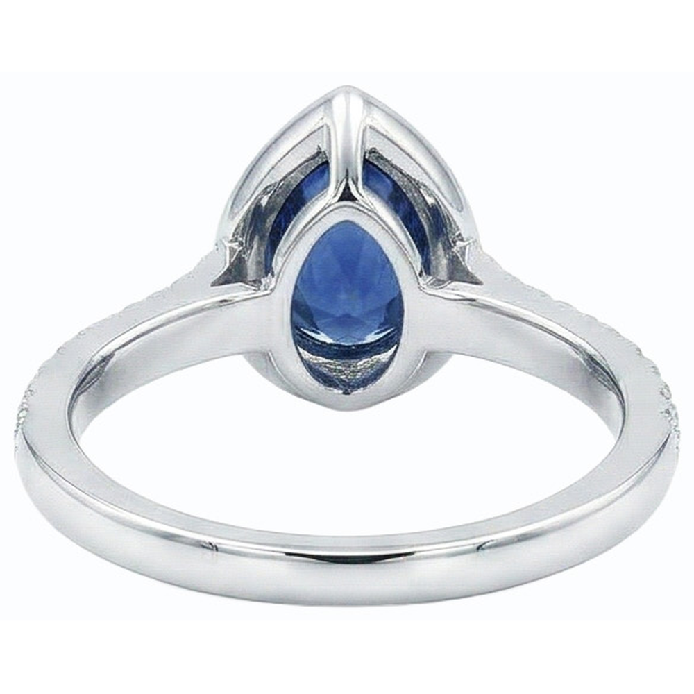 vero round diamante 4carati anello angolo laterale