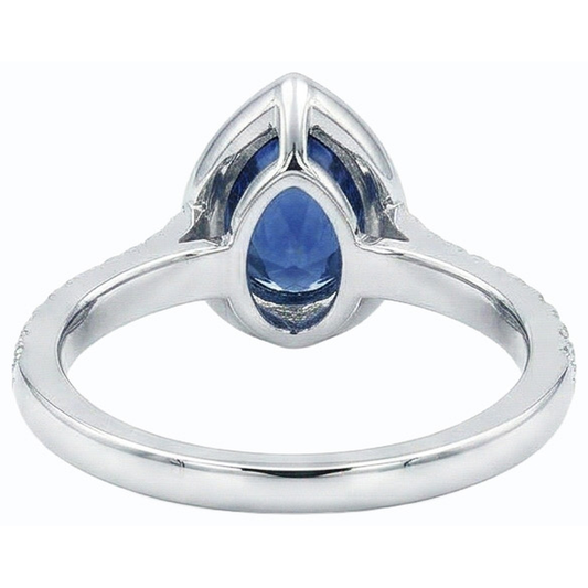 vero round diamante 4carati anello angolo laterale
