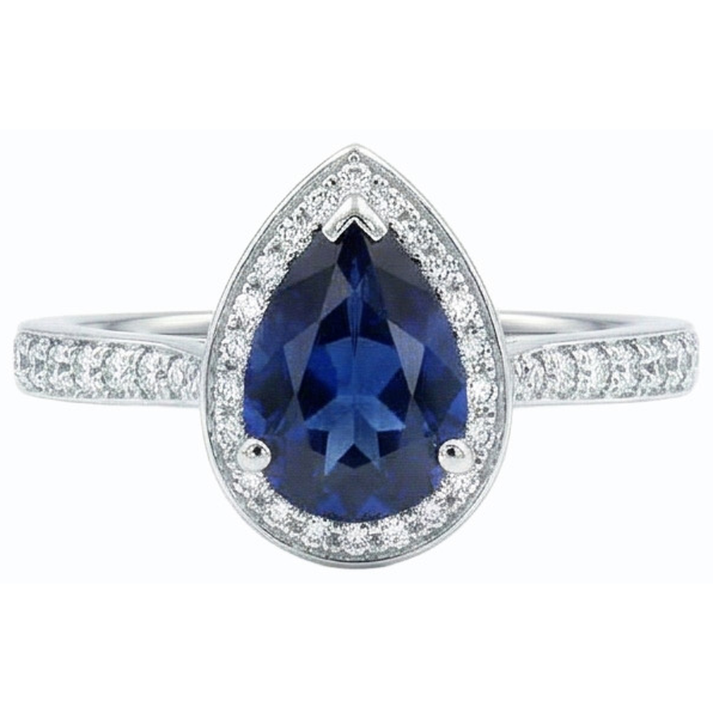 vero round diamante 4carati anello vista di profilo