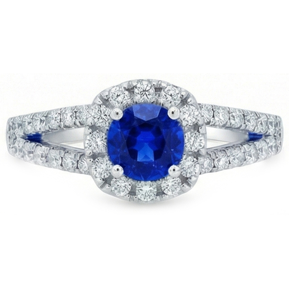 vero round diamante 3.50carati anello angolo laterale