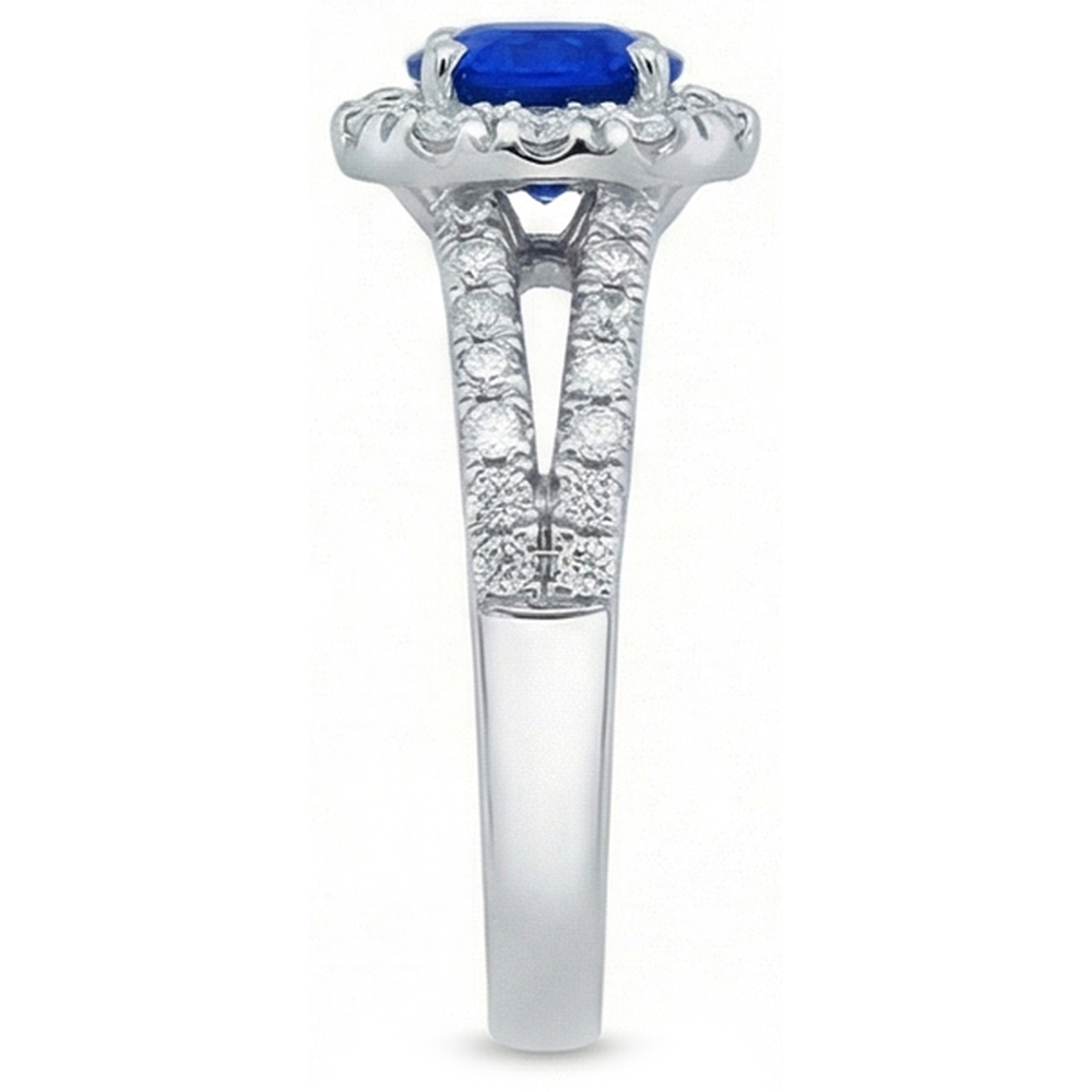 vero round diamante 3.50carati anello dettaglio ravvicinato