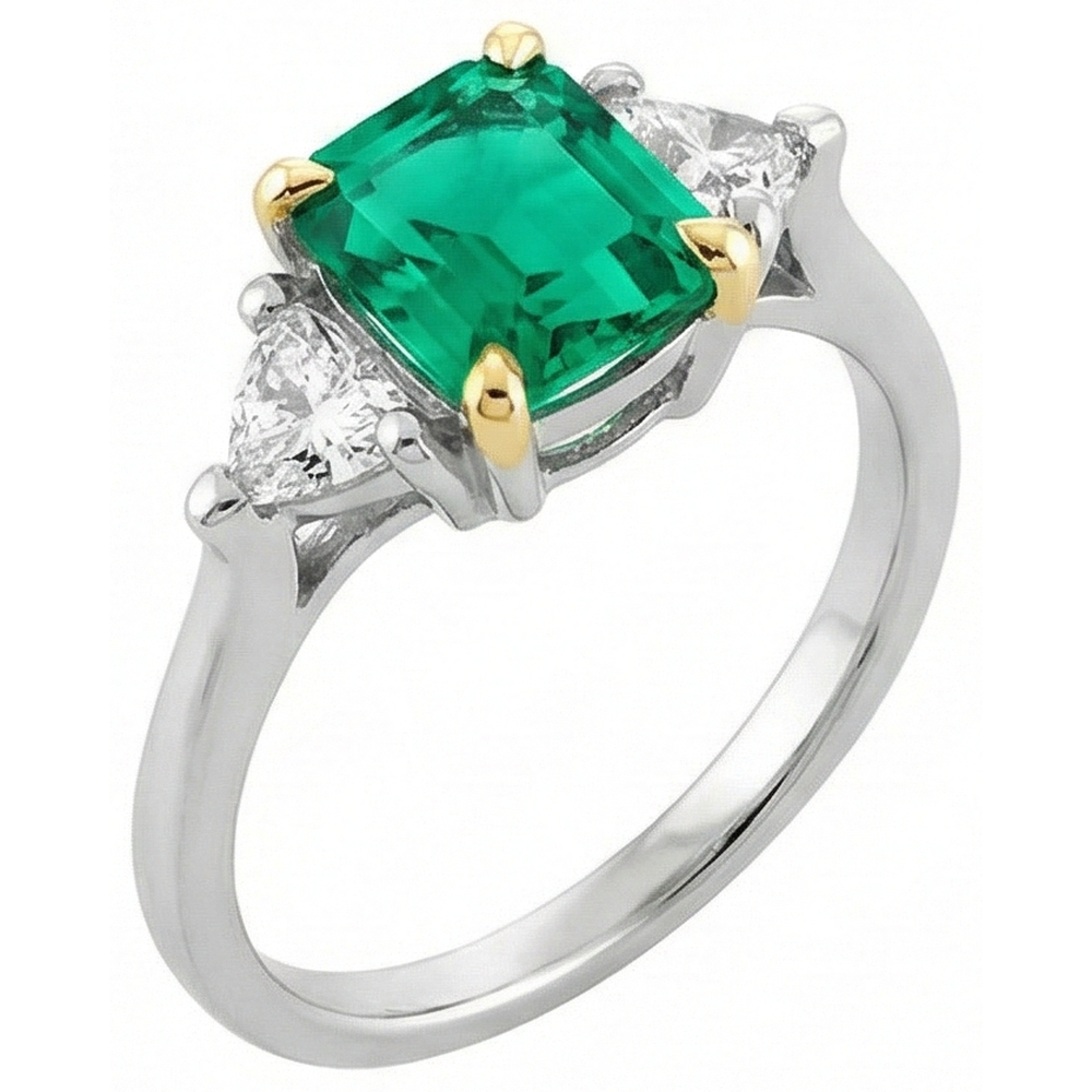 Brillante Anello con Gemma 3,50 carati – vista frontale