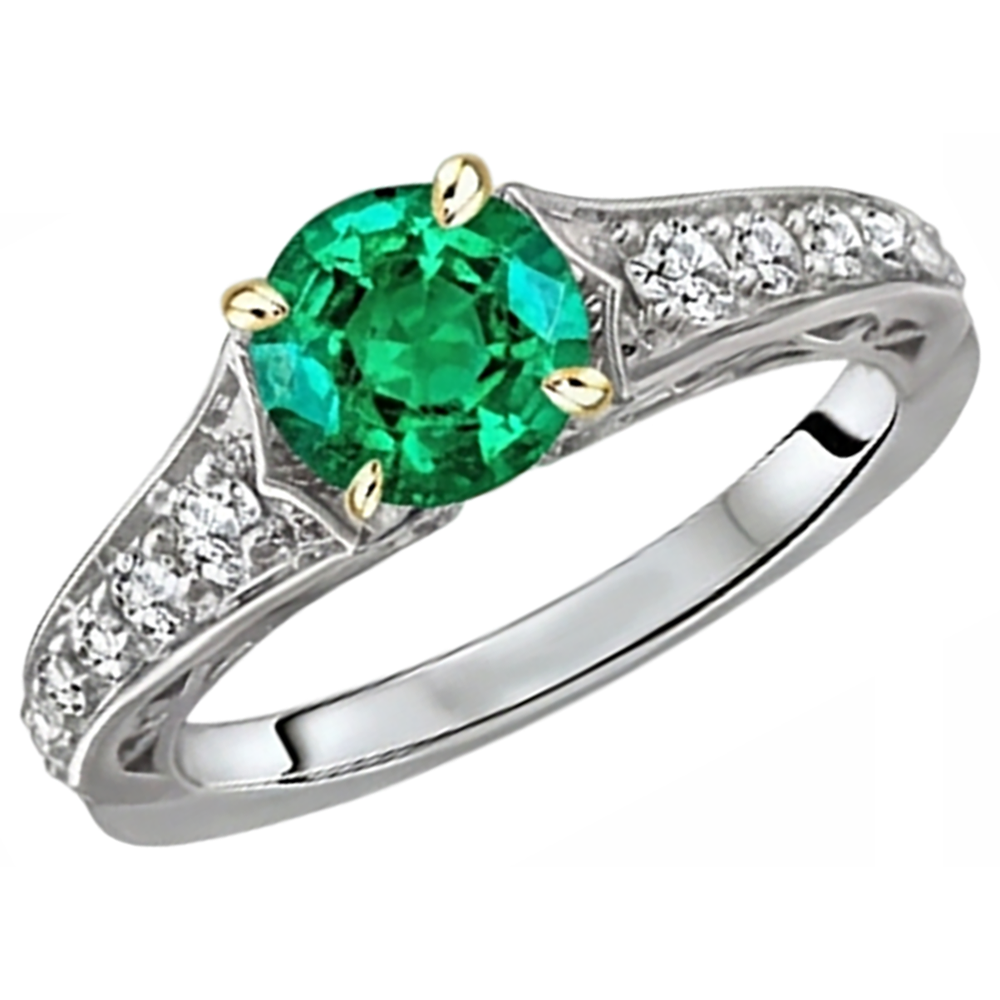 Brillante Anello con Pietra Preziosa 2,50 carati – vista laterale