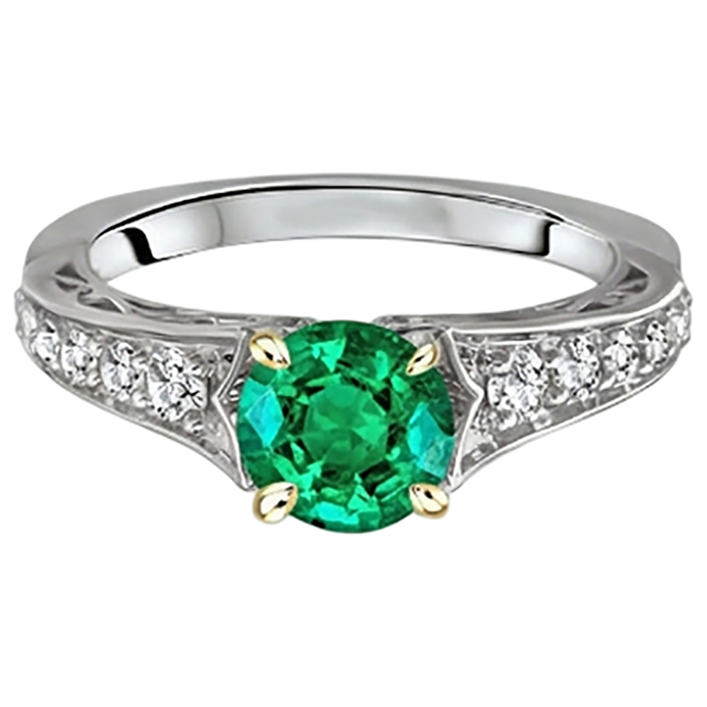 Brillante Anello con Pietra Preziosa 2,50 carati – vista frontale