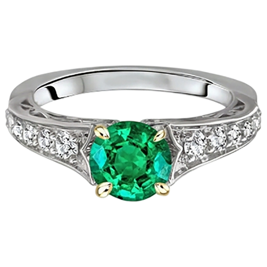 Brillante Anello con Pietra Preziosa 2,50 carati – vista frontale