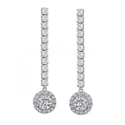 Senza tempo Orecchini con Diamante Fine Purezza VVS – 1,50 carati