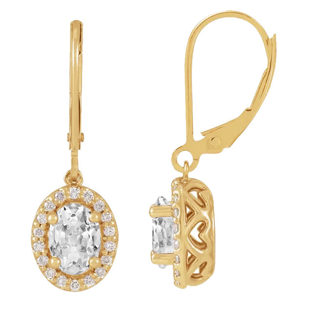 Diamante Orecchini 4,50-carati Oro Giallo 14K – vista principale