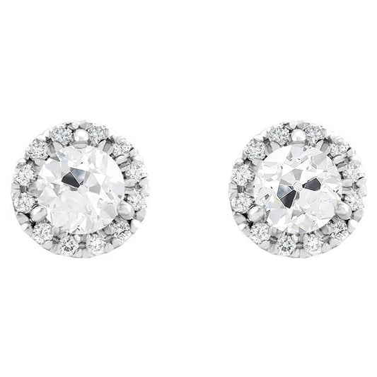 Diamante Orecchini 5-carati Oro Bianco 14K – vista principale