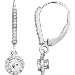 Brillante Orecchini – Oro Bianco 14K 4,25 carati