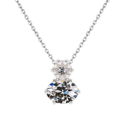 Brillante Collana Pendente 2,50 carati – Oro Bianco 14K