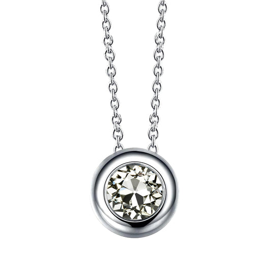 Taglio Old Mine Brillante anello in Oro Bianco 14K – vista principale