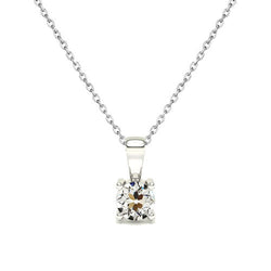 Brillante Pendente a Goccia di lusso – 1 carati Oro Bianco 14K