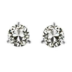 Old European Orecchini a Lobo – Diamante Fine 2 carati Oro