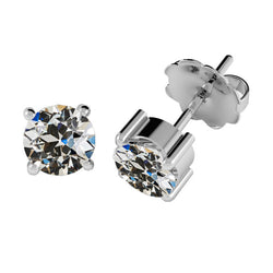 Orecchini Oro Bianco 14K con Brillante – 2 carati