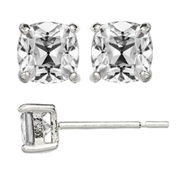 Diamante Fine Orecchini a Lobo – Oro Bianco 14K 7 carati