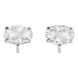 Diamante Orecchini a Lobo – Old European 3,50 carati Oro 14