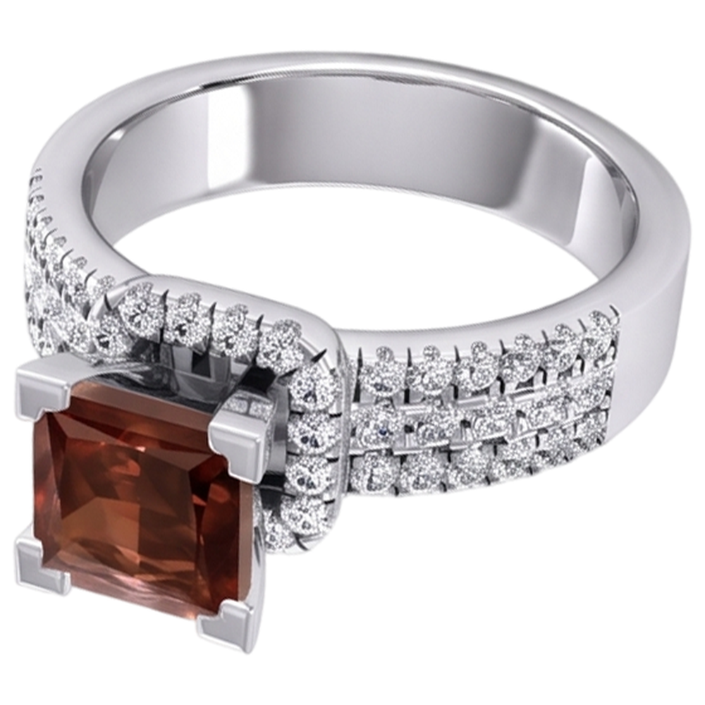 Donne Rosso Rubino Principessa Anello