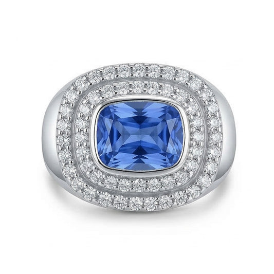 vero round diamante 4.50carati anello angolo laterale