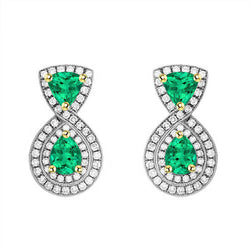 Premium Gemstone Earring – Smeraldo Fine 1 carati – HarryChadEnt