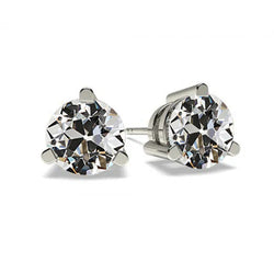 Diamante Fine Orecchini Pendenti 3 carati G/VS1 – Oro Bianco 14K