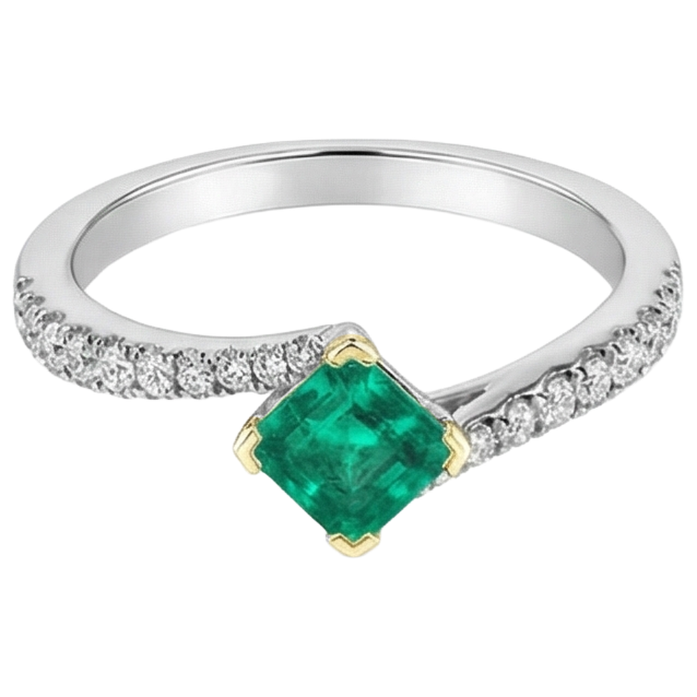 Su misura Anello con Pietra Preziosa 2 carati – vista angolare