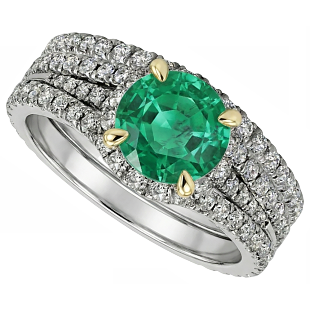 Brillante Anello con Pietra Preziosa 2,50 carati – vista laterale