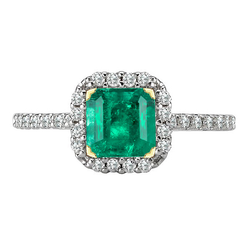 Smeraldo Fine Anello Pietra Colorata – GIA-Certificato 3,50