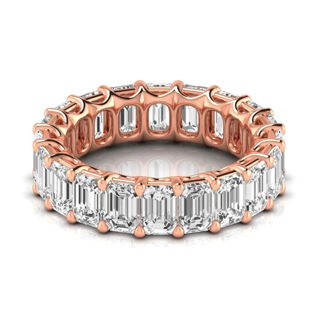 Eternity Band Oro Rosa 14K con Brillante – vista frontale