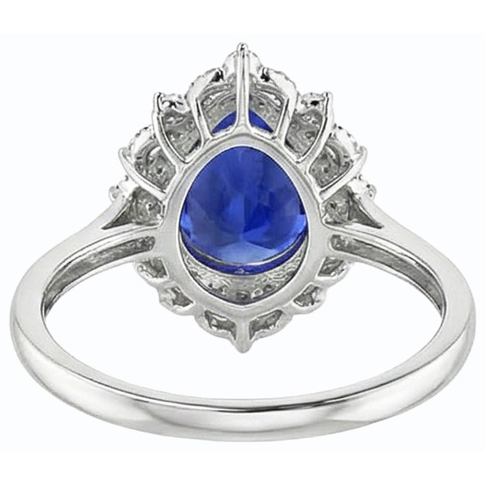 Enorme Zaffiro Anello