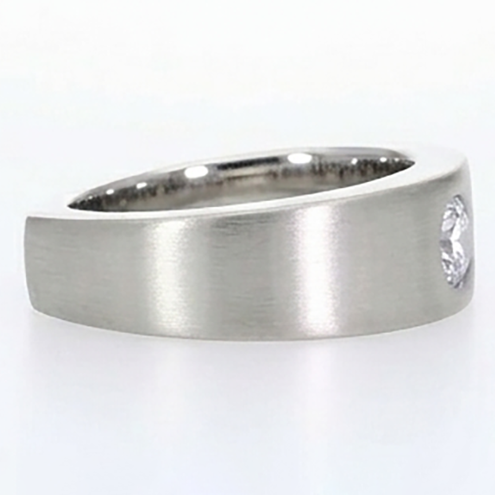 Euro Shank Anello da Uomo Zingaro Flush Diamante