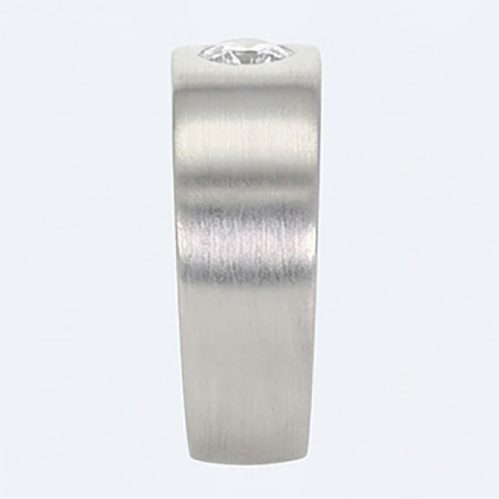 Euro Shank Anello da Uomo Zingaro Flush Diamante