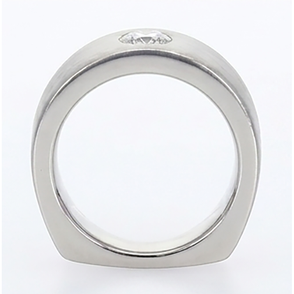 Euro Shank Anello da Uomo Zingaro Flush Diamante