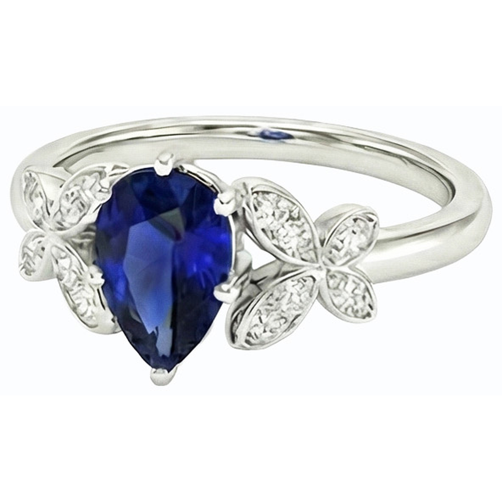 vero round diamante 3carati anello vista di profilo