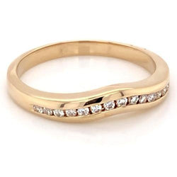 Fascia Anniversario Genuino Diamante 0.75 Carati Donna Oro Giallo Novità