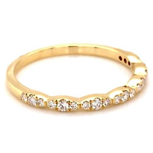vero round diamante 0.50carati fede eternity angolo laterale