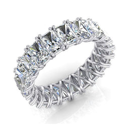 Fascia Eternità Taglio Radiante 11 Ct. Gioielli in Oro Con Diamanti