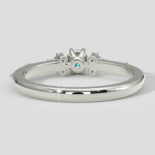 Fascia Milgrain con tormalina Paraiba e diamanti