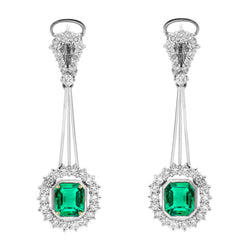 Lussuoso Gemstone Earring – Smeraldo 1,50 carati | HarryChadEnt