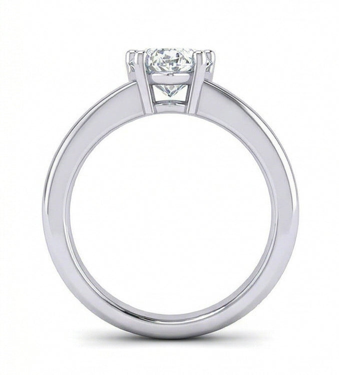 Fede Nuziale Con Naturale Diamante Solitario A Forma Di Cuore Scintillante Da 1.75 Ct
