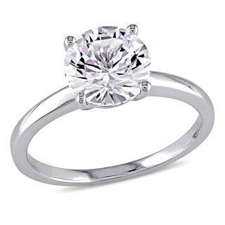 Fede Nuziale Con Vero Diamante Solitario Grande Tondo Da 2.75 Ct