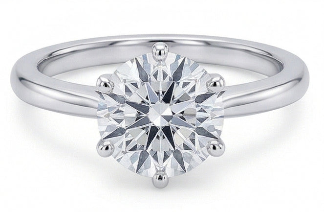 vero round diamante 1.25carati fede eternity dettaglio ravvicinato