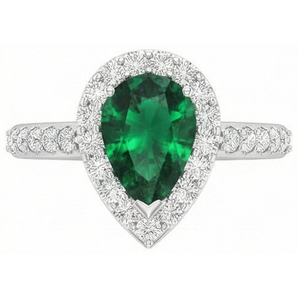 vero round diamante 9.50carati fede eternity vista dall'alto