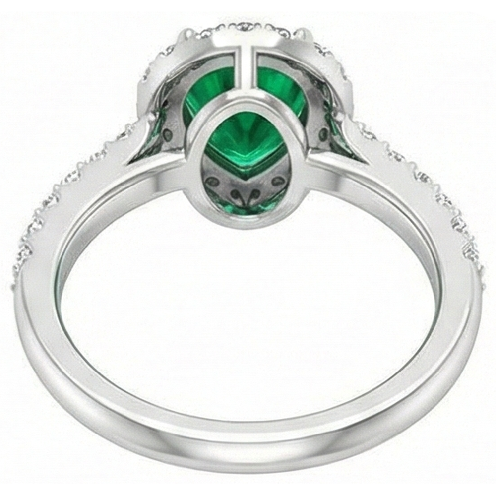 vero round diamante 9.50carati fede eternity con accenti diamanti