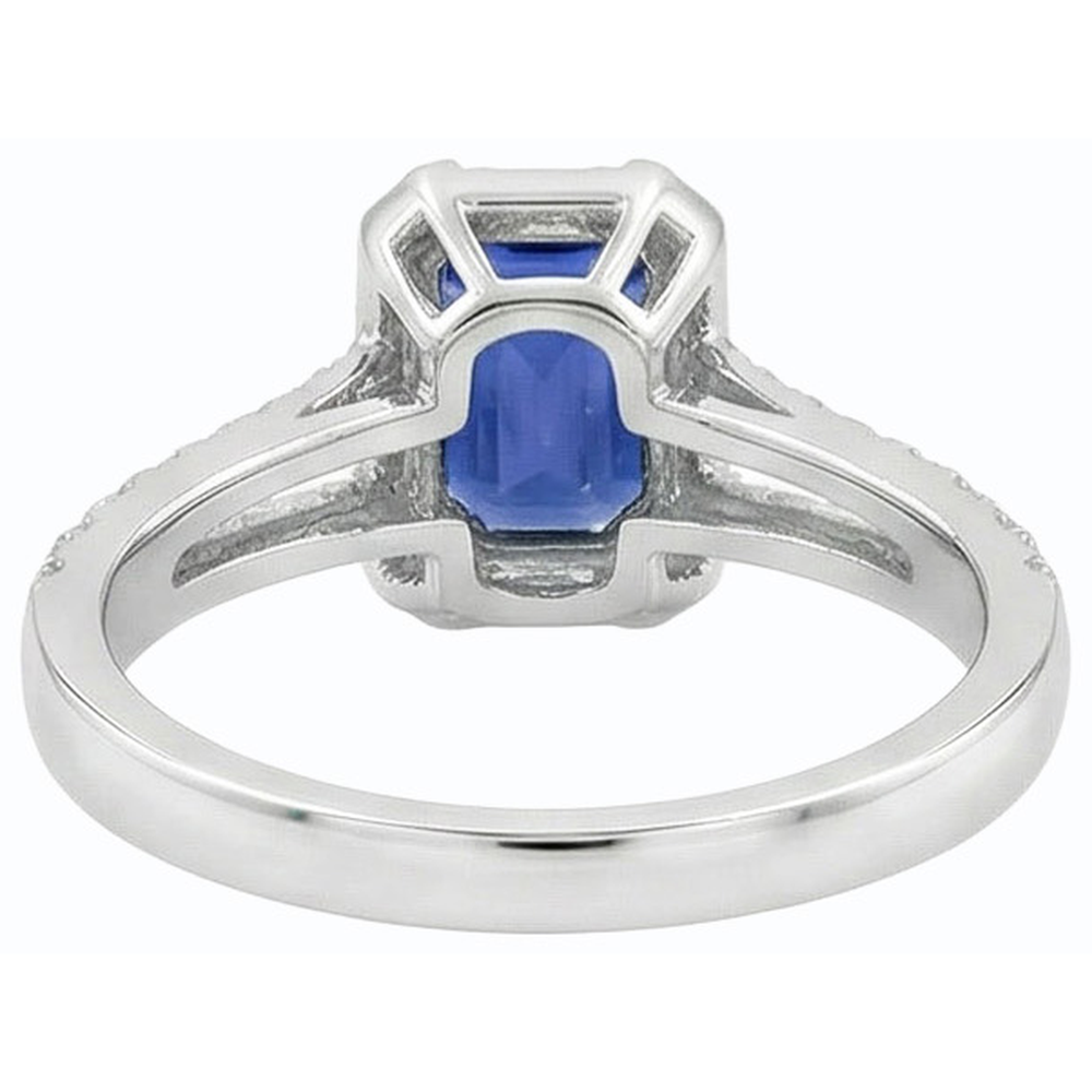 vero baguette diamante 3carati fede eternity vista dall'alto