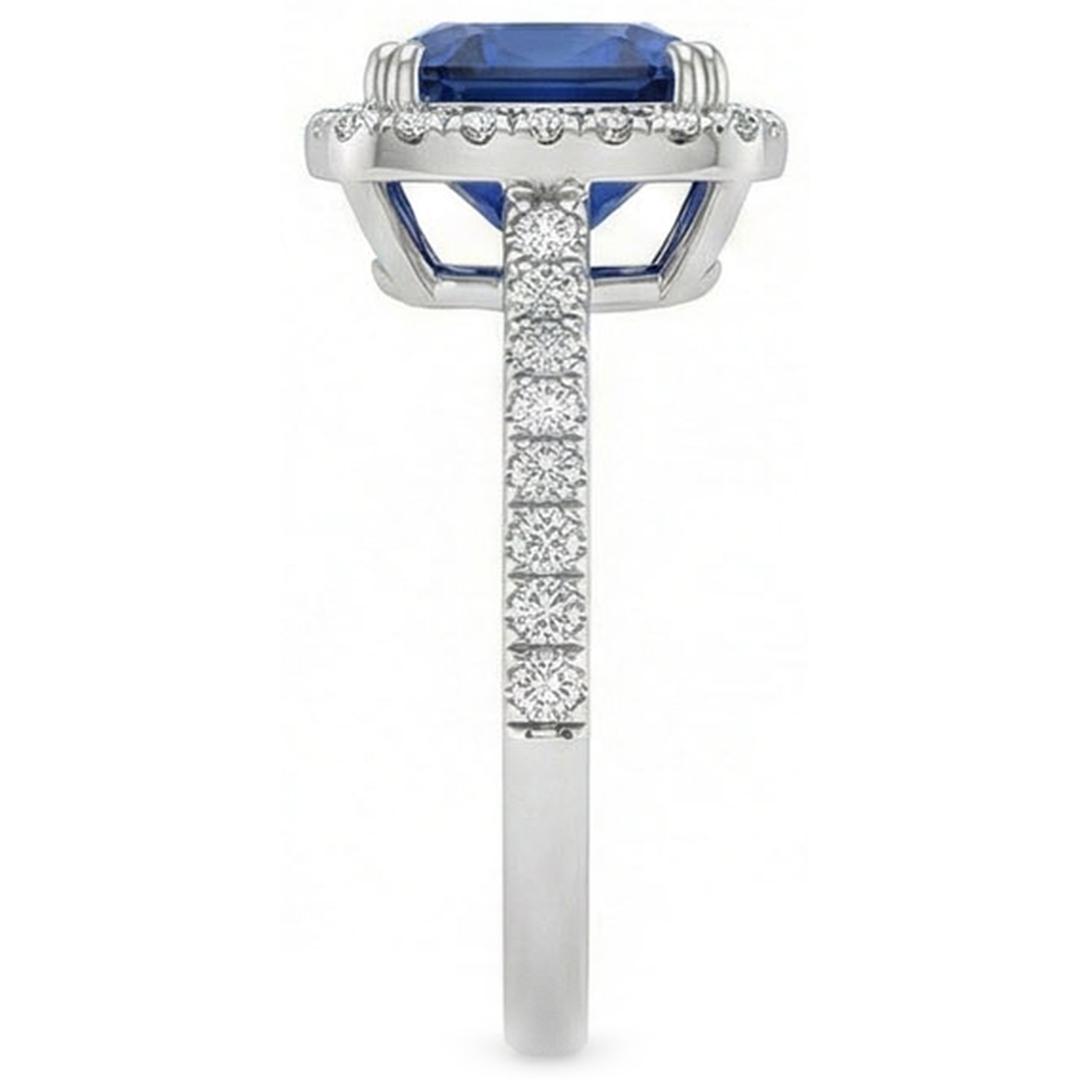 vero round diamante 3.50carati fede eternity vista dall'alto