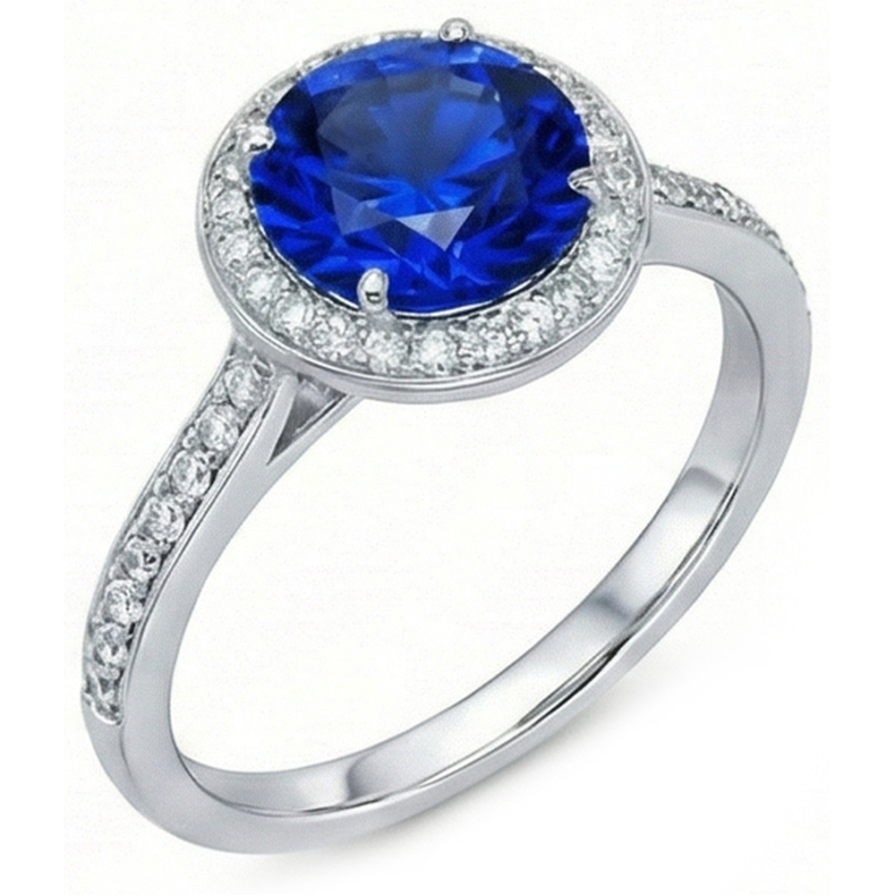vero round diamante 3carati fede eternity vista frontale