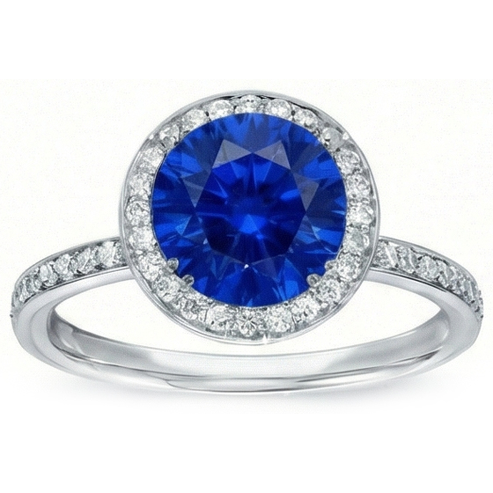 vero round diamante 3carati fede eternity vista dall'alto